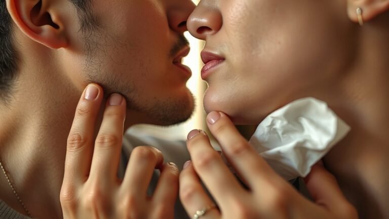 be cautious while kissing