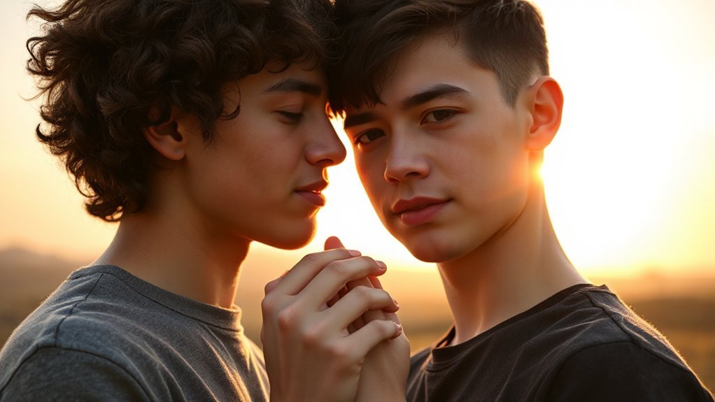 building confidence for kisses