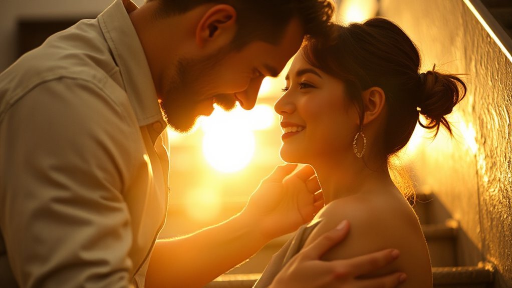 elevate angle and kiss