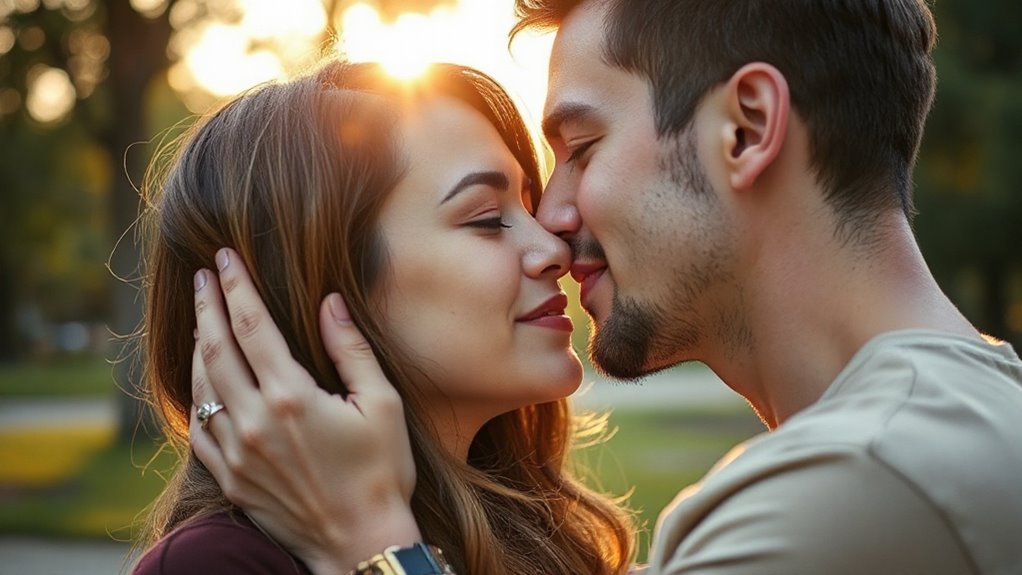 emotional bond through kissing