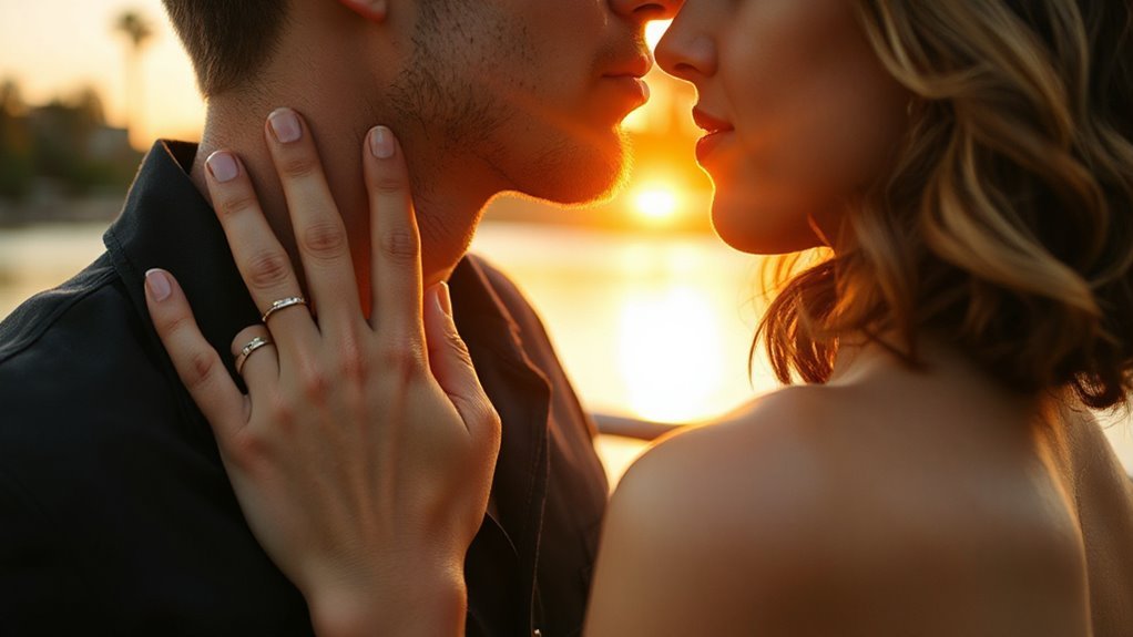 hands enhance kissing intimacy