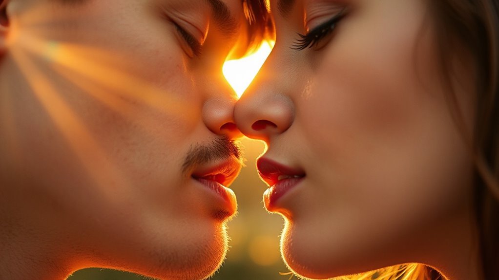 hormonal connection through kissing