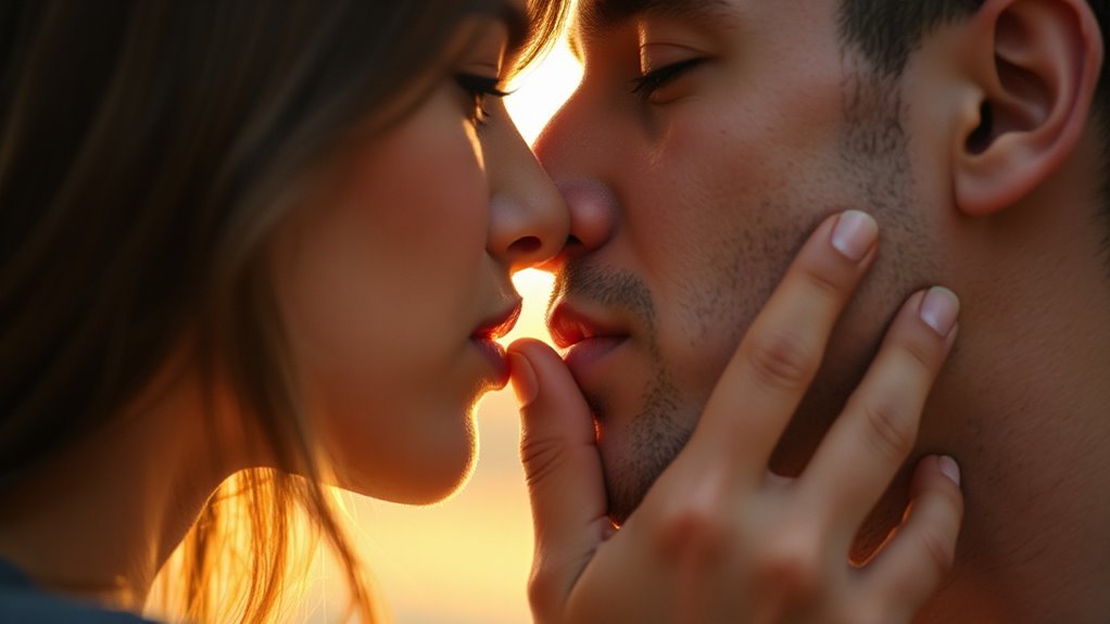 intimate connected transformative kisses