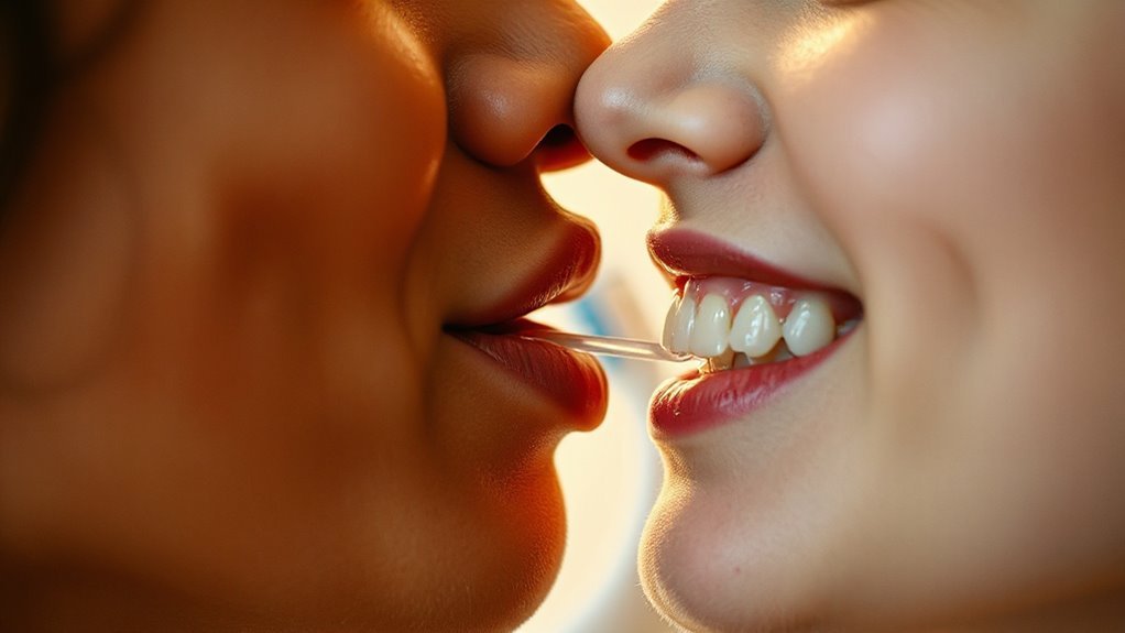 kissing affects dental health