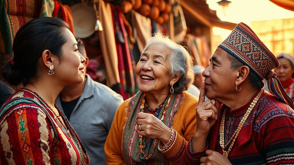 kissing customs across south america