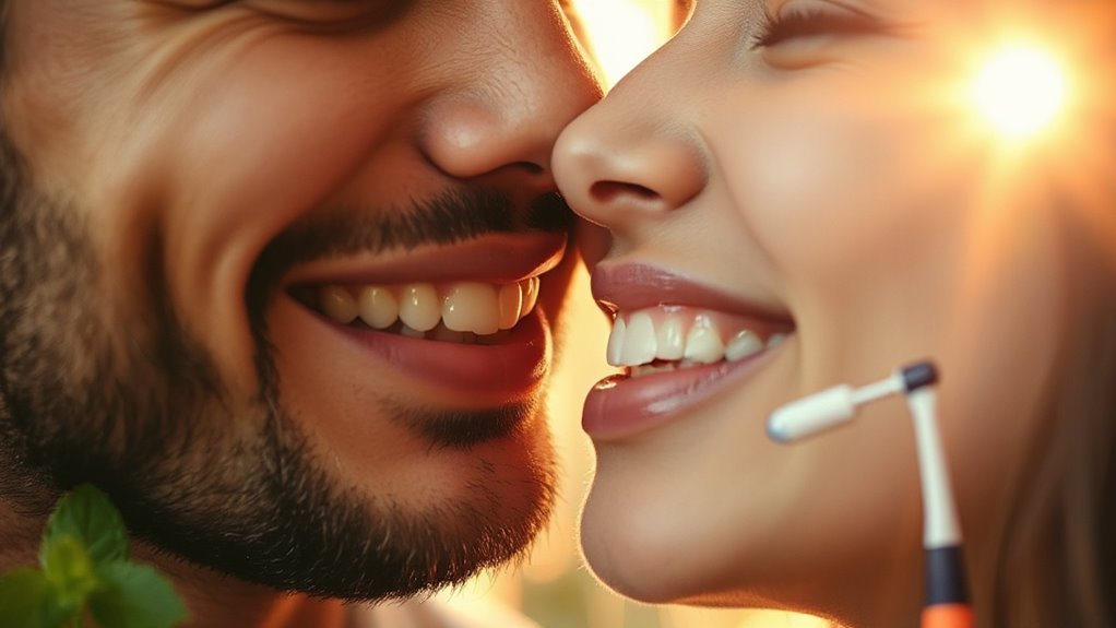 kissing enhances dental health