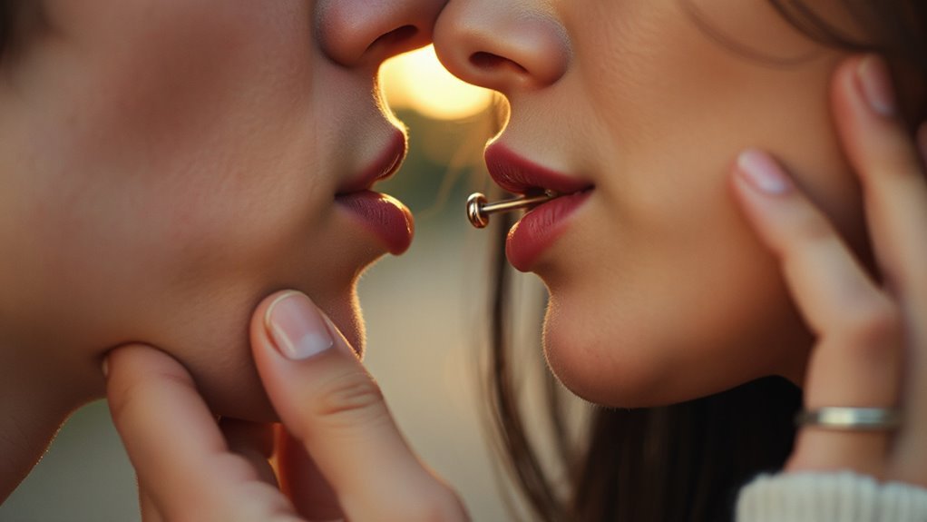 kissing techniques with piercings