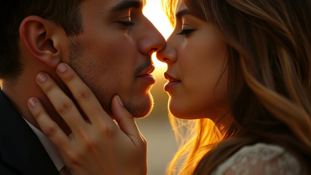 passionate intimacy through kissing