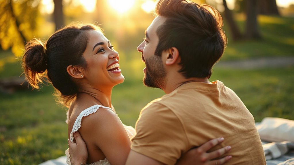 playful kissing surprises delight