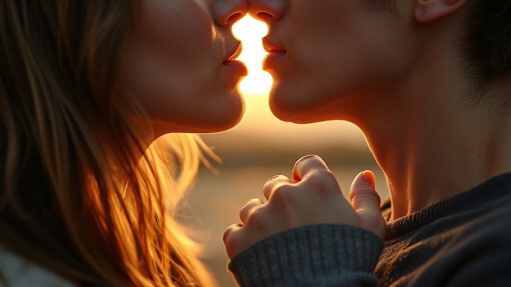 soft kisses intimate moments