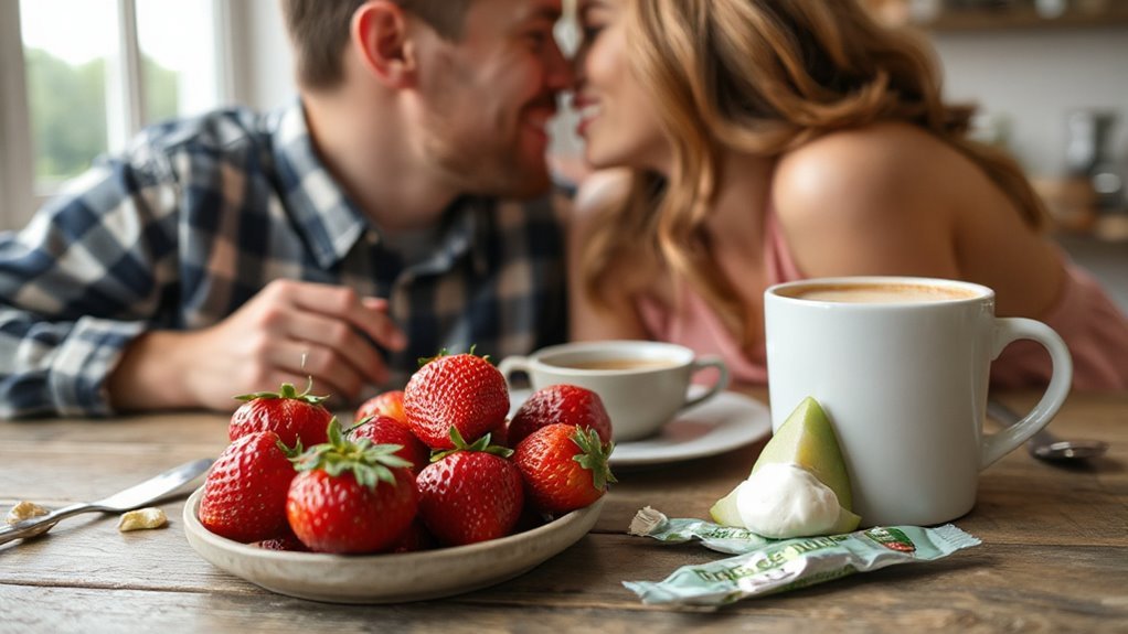 sweet fruits and minty treats