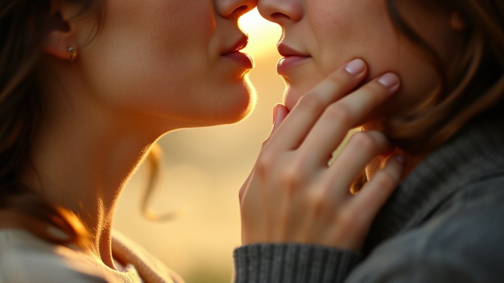 transitioning to passionate kissing