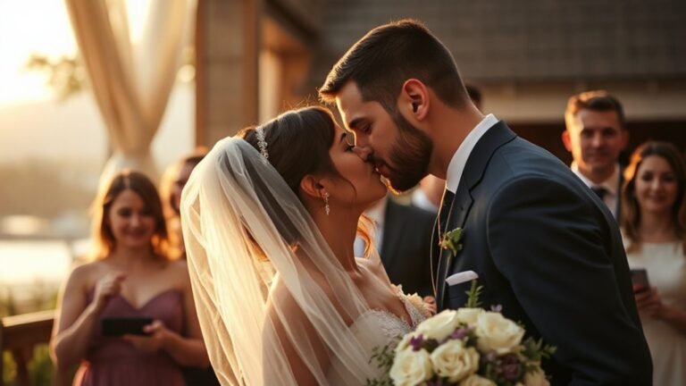 wedding kiss etiquette tips